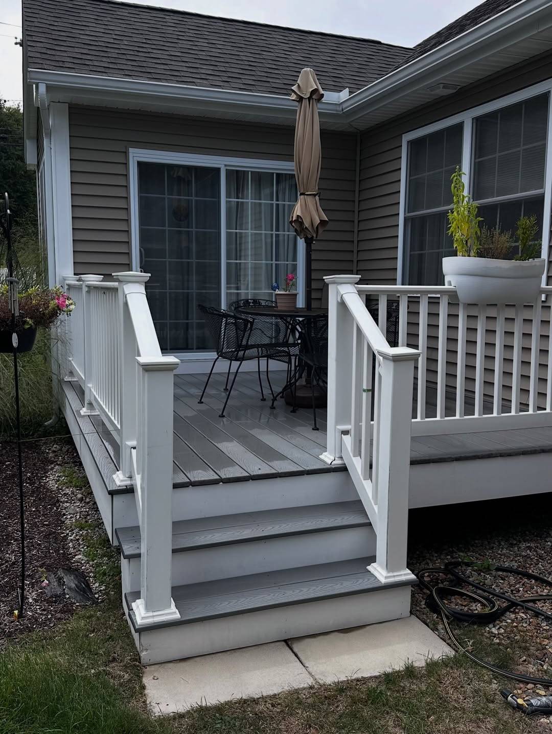 After: The same deck, clean and bright